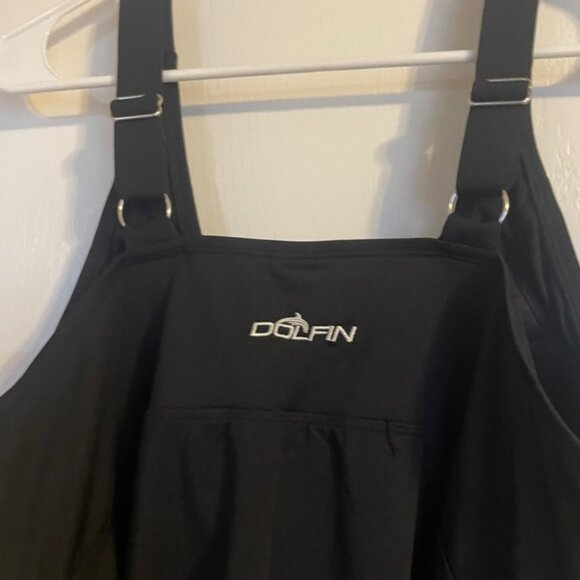 NWT Dolfin Black Swimwear Tankini Top XXL Beach Travel Vacation Resortwear - Picture 3 of 6